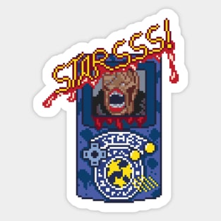 Resident Evil 3 Handheld Pixel Art Sticker